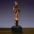 Graduation, Male - Large Antique Bronze Resin - 3.5"W x 12"H